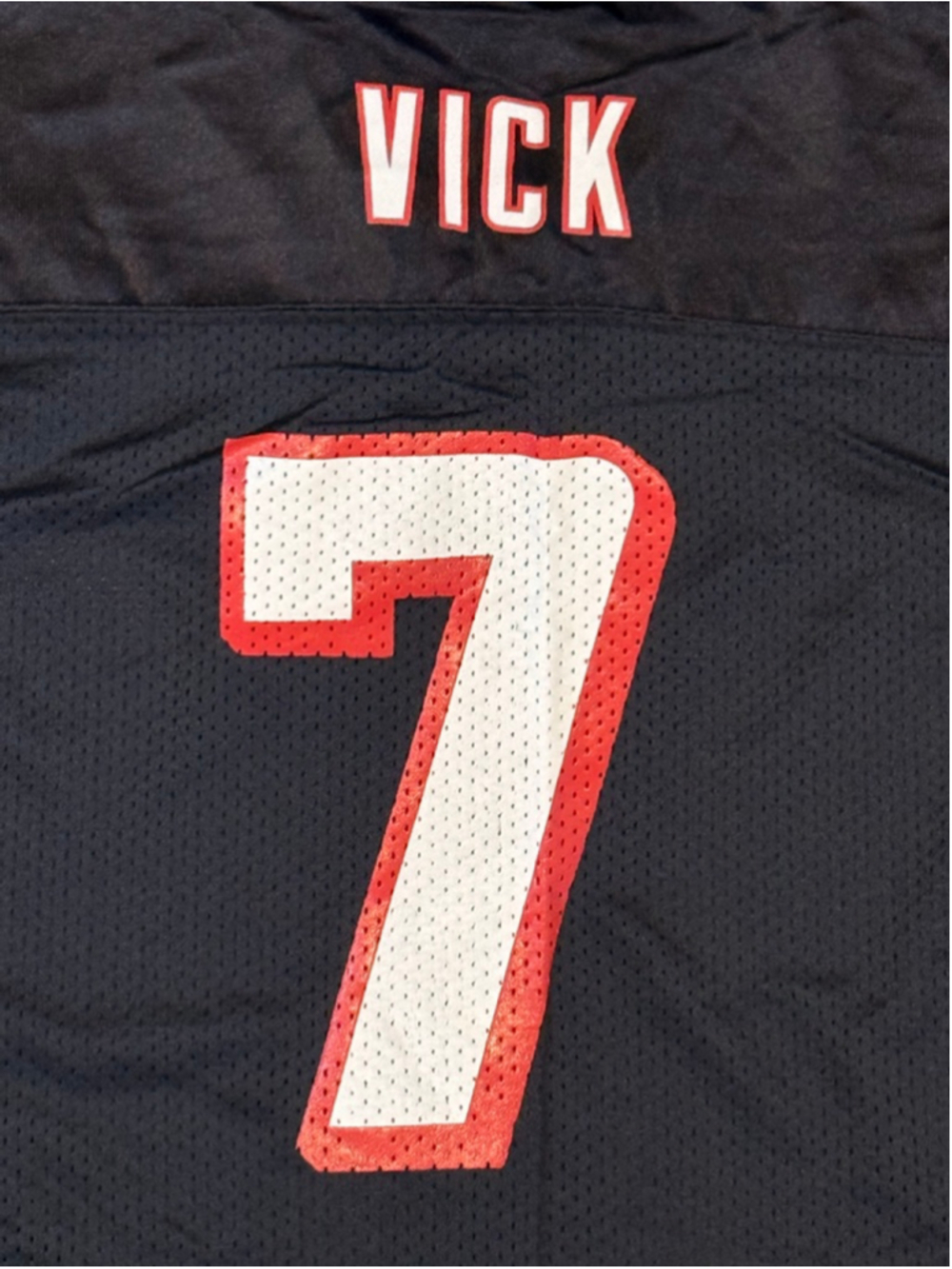 Michael Vick Atlanta Falcons #7 NFL Reebok Jersey Youth XL 18-20 Black Red - Picture 10 of 10